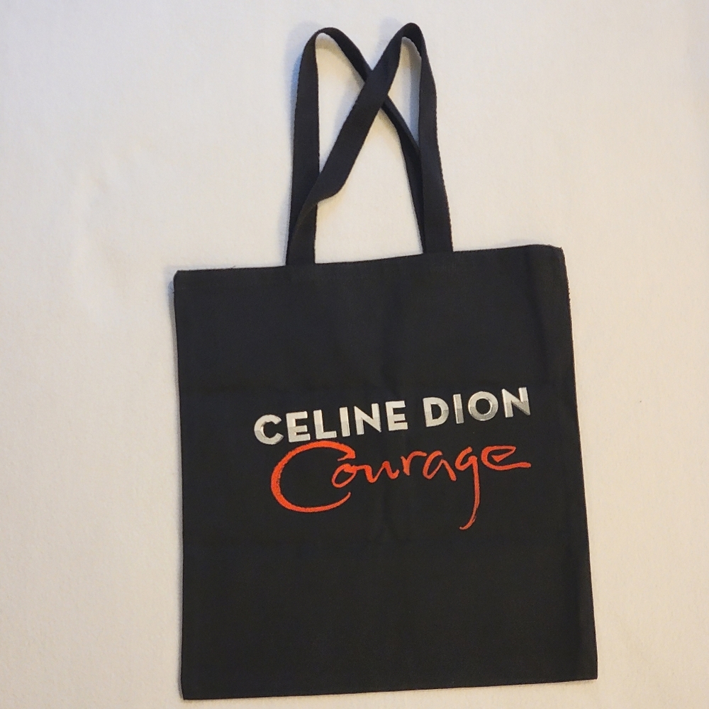 Celine Dion Courage canvas tote bag